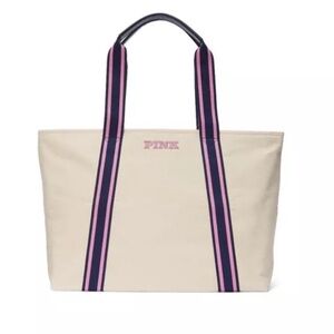 NWT Victoria’s Secret PINK 2024 Canvas Logo Tote Bag